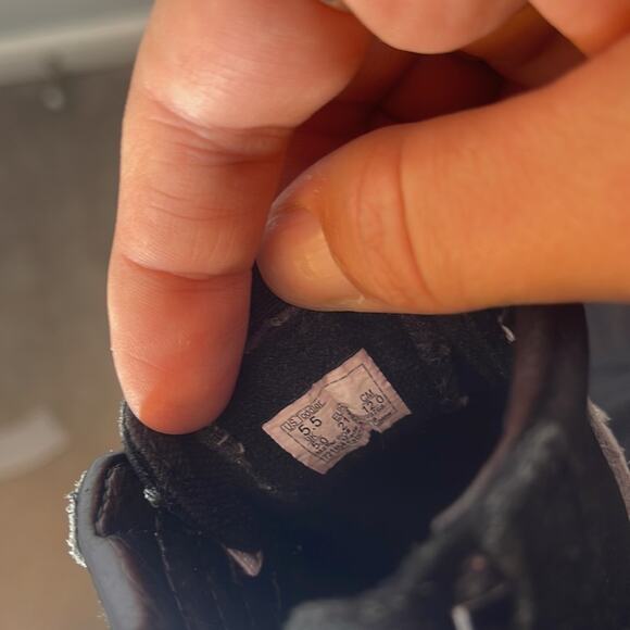 VANS Black and White High Top Zip Back Sneakers Size 5.5 - Picture 4 of 4